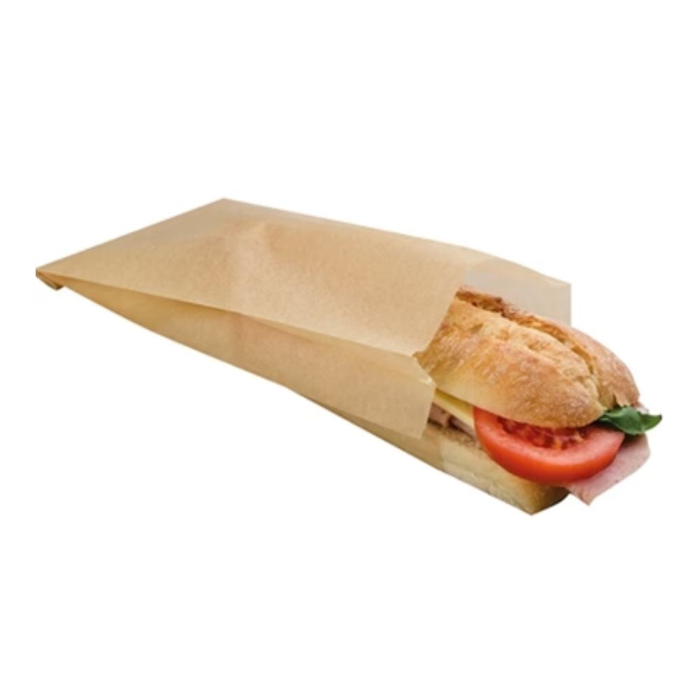FSC certified Kraft Contact Grill Bag Rectangular 200x 105x 40mm (Pack of 1000)
