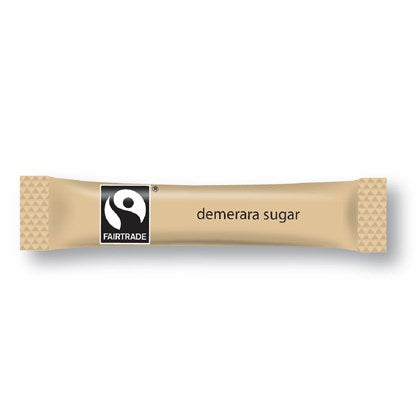 Brown Fairtrade Sugar Sticks (Pack of 1000)