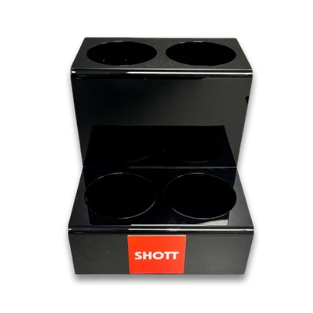 SHOTT 4 Bottle Perspex Counter Stand