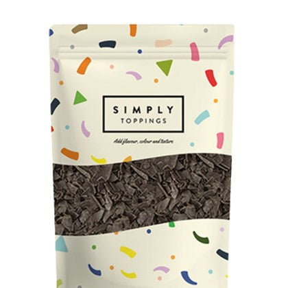 Simply Toppings Vegan Dark Chocolate Flakes (Pack of 4)