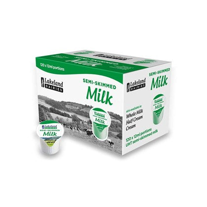Lakeland Semi Skimmed Milk Pots 12ml (Pack of 120)