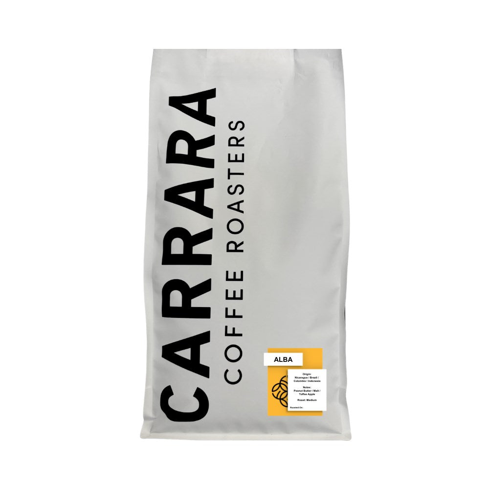 Carrara Coffee, Alba Beans 4 x 2.5kg Tray