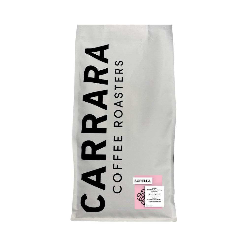 Carrara Coffee, Sorella Beans 4 x 2.5kg Tray