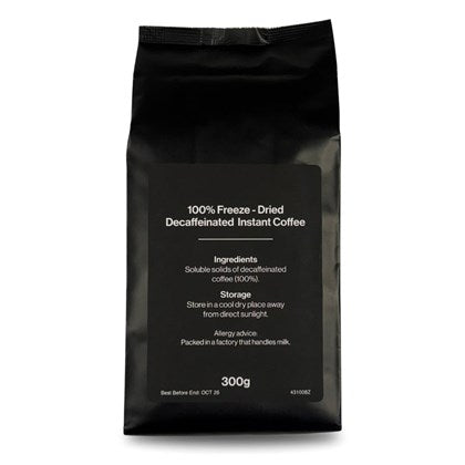 Freeze-Dried Decaffeinated Instant Coffee 300g (Pack of 10)
