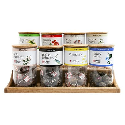 Canton Bamboo Display Stand For Glass Jars