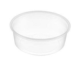 8oz Clear PP Round Deli Container (Pack of 500)