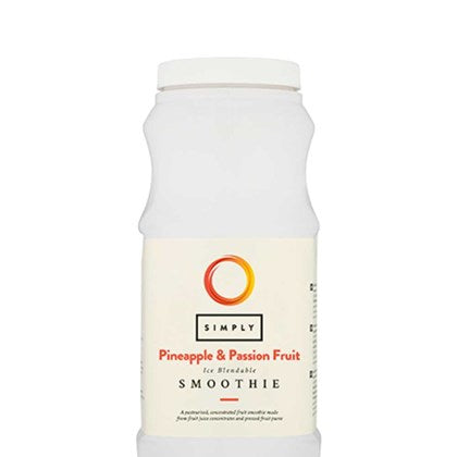 Simply Pineapple & Passion Fruit Smoothies (Pack of 12)