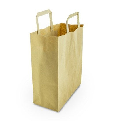 Recycled Kraft Paper (VEG) Carrier Bags | Various Sizes