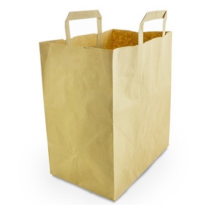 Recycled Kraft Paper (VEG) Carrier Bags | Various Sizes 3