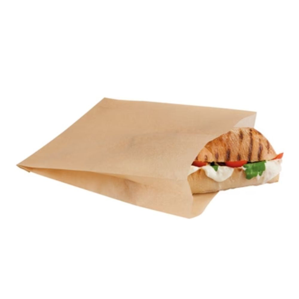 FSC Certified Kraft Contact Grill Bag 195x170x40mm (Pack of 500)