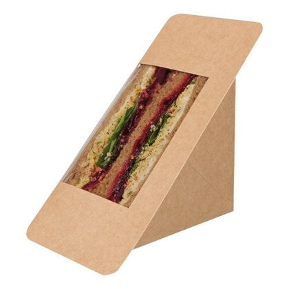 80mm Kraft Deep-fill Heat Seal Wedge (Pack of 500)