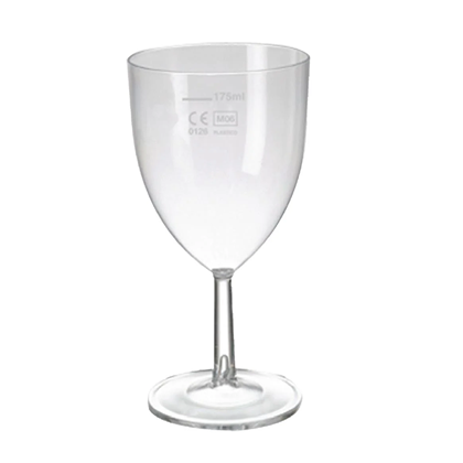 Clarity wine glass- CE marked 125ml & 175ml to line (Pack of 48)