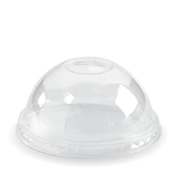 Clear PLA Dome X-Slot Lids for 96mm Diameter BioCup (Pack of 1000)