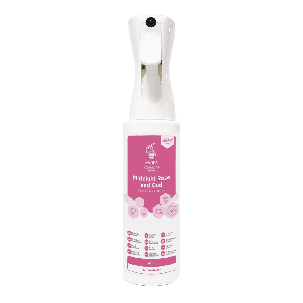 Freshener Air & Fabric Midnight Rose & Oud 500ml (Pack of 8)