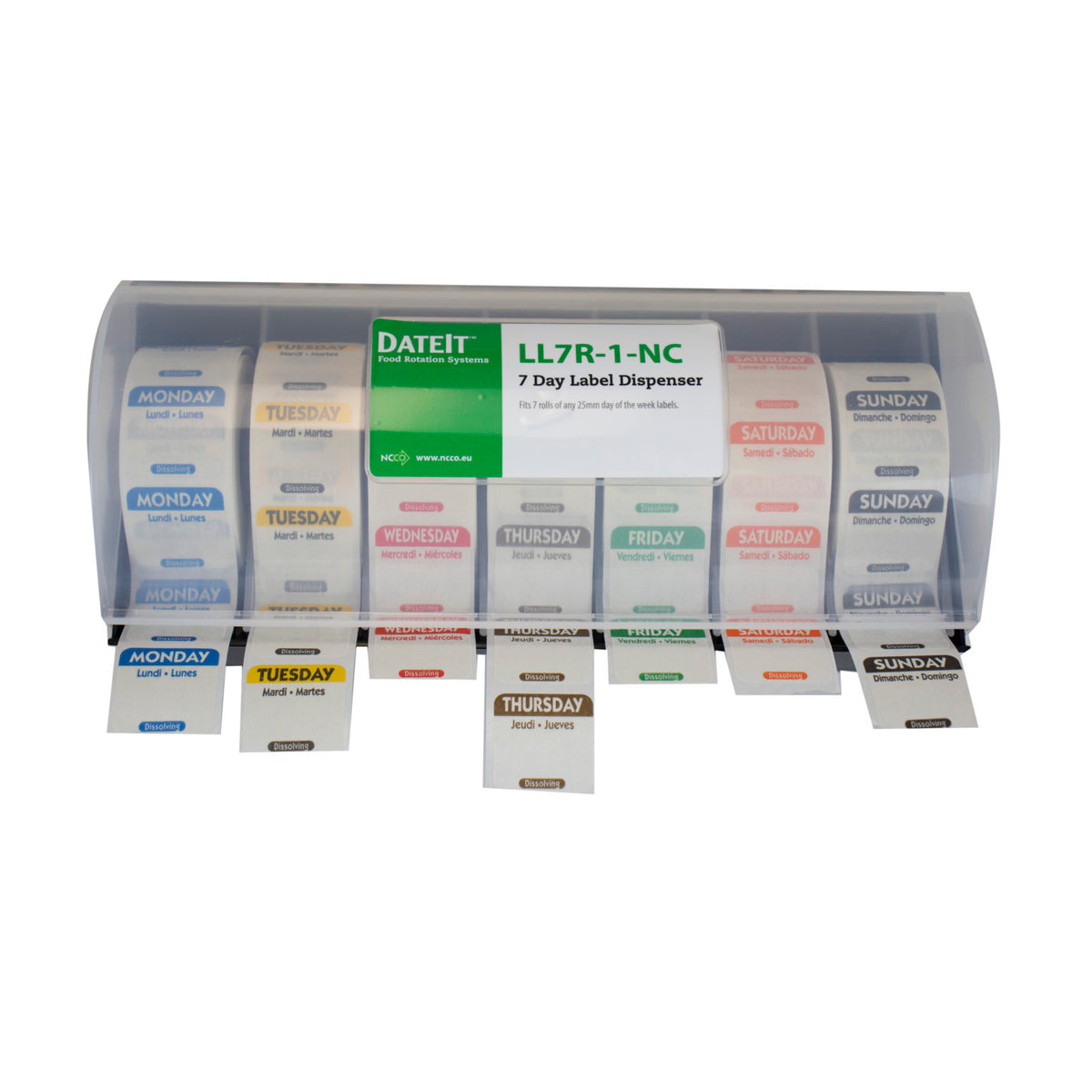 Plastic Label Dispenser fits 7 of 19mm/25mm labels 3
