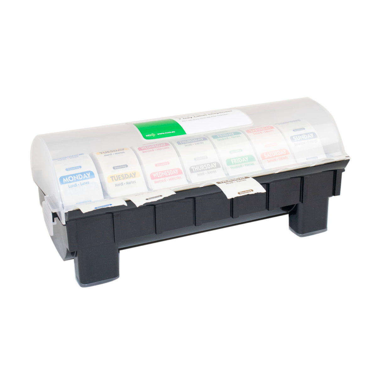 Plastic Label Dispenser fits 7 of 19mm/25mm labels 2