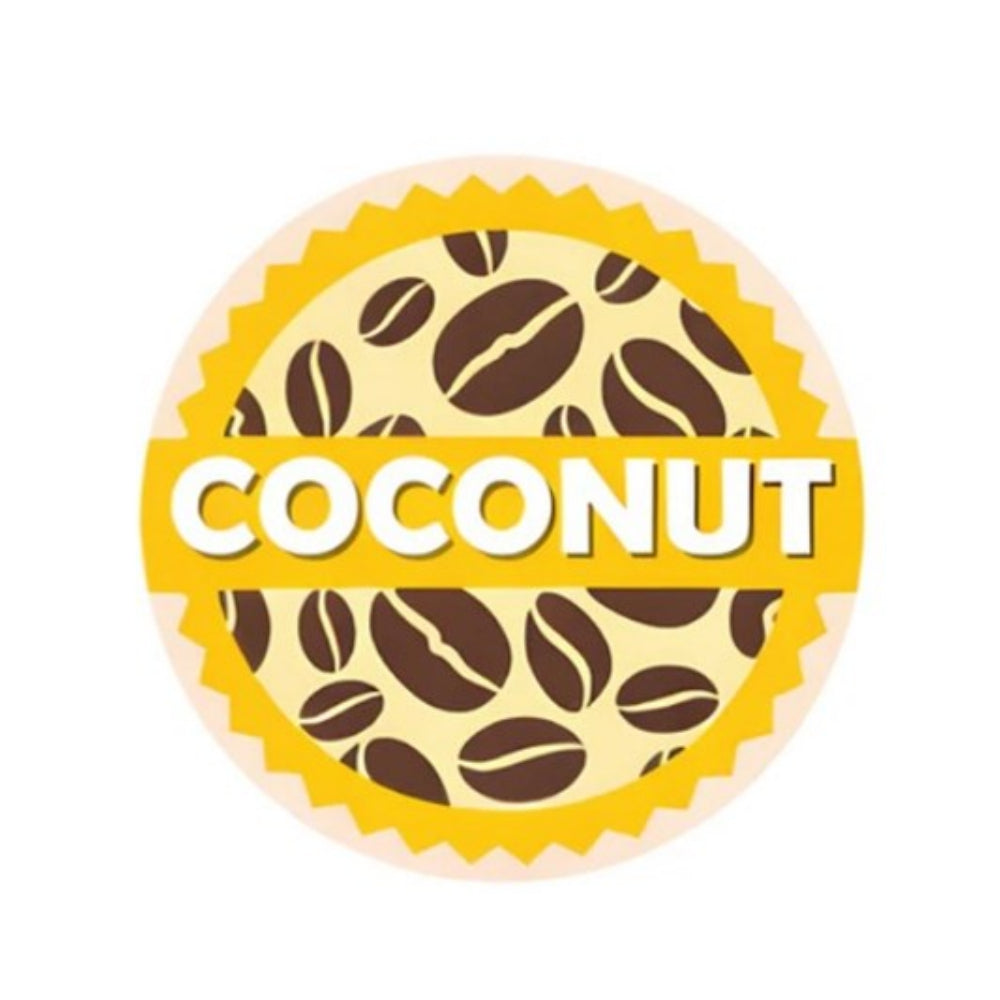 Coconut Milk Coffee Shop Barista Labels 20mm (Pack of 1000 Labels/1 Roll) 1