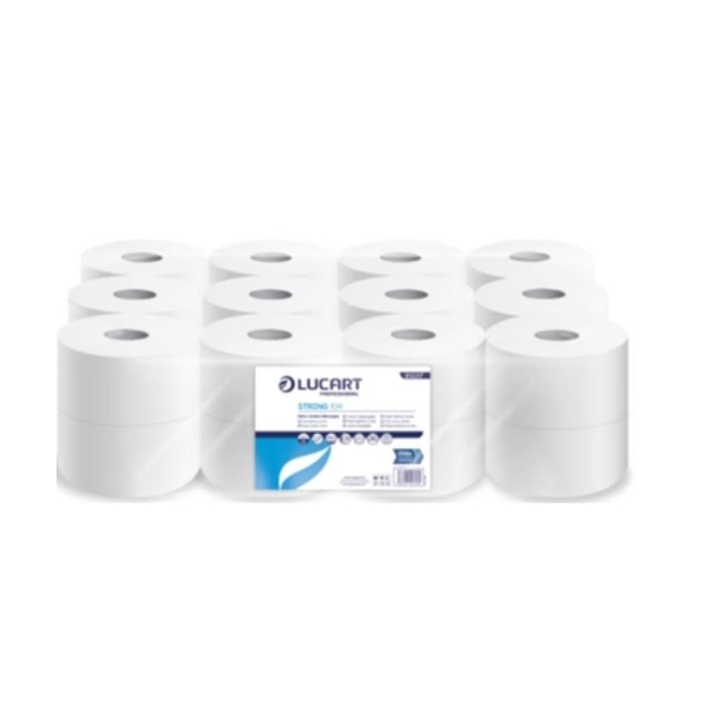 White Micro Jumbo Toilet Rolls (Pack of 24 Rolls)