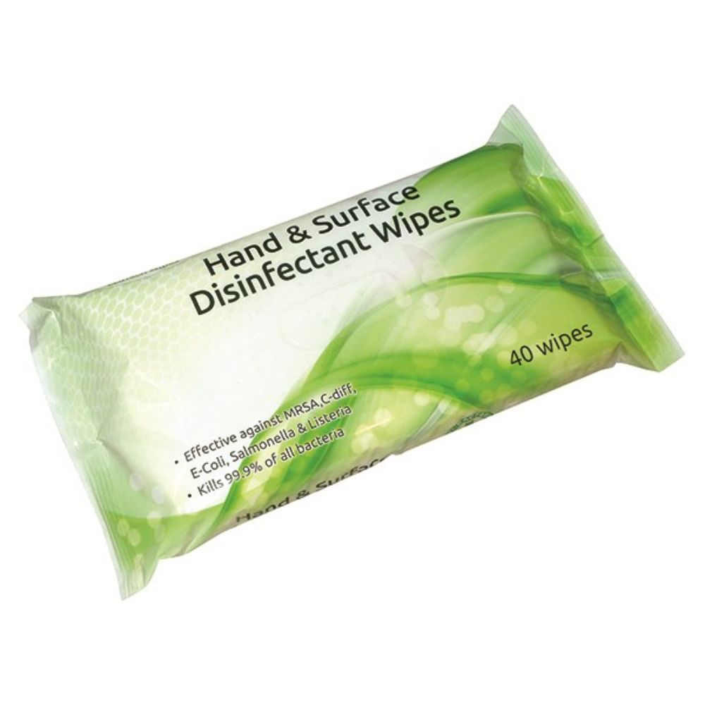40 Hand & Surface Disinfectant Wipes