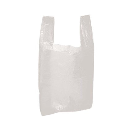 White HDPE Vest Carrier Bags | Various Sizes
