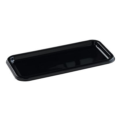 Black rPET Rectangular Catering Platters (Pack of 50) | Various Sizes