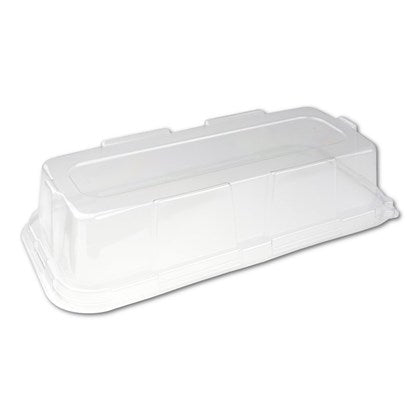 Clear rPET Lid For Black Rectangular Catering Platters (Pack of 50) | Various Sizes