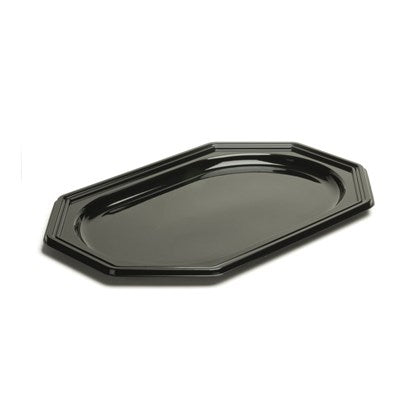 Black Octagonal Catering Platters (Pack of 50) | Various Sizes