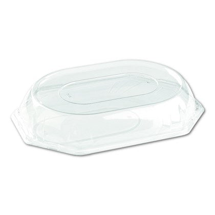 Clear Lids For Black Octagonal Catering Platters (Pack of 50) | Various Sizes