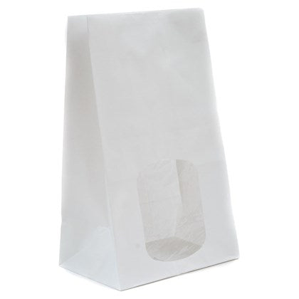 Window Sandwich Bag (Pack of 250) | Kraft / White