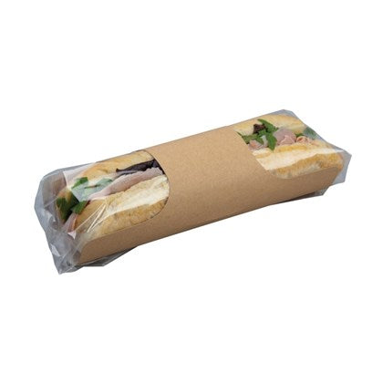 8" Kraft Baguette Clasp Clip (Pack of 500)