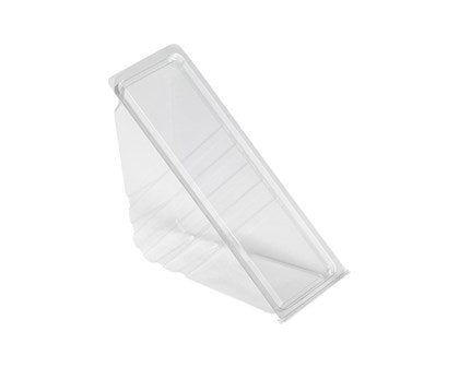 67mm Clear Hinged Sandwich Wedge (Pack of 500)