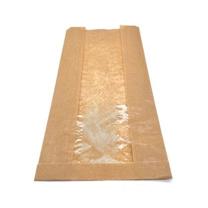 Medium Artisan Kraft Window Bag, 175x70x355mm