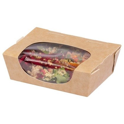 SP1 Medium Kraft Tuck-Top Salad Pack (Pack of 250)