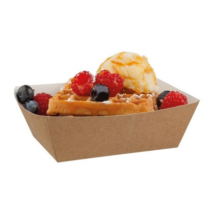 5x3" Small Kraft Open Tray (Pack of 500)