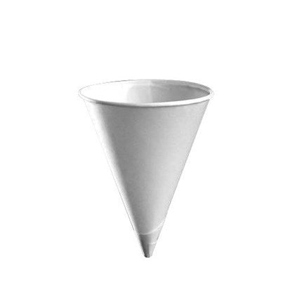 4oz White Paper Vending Cone (Pack of 5000)