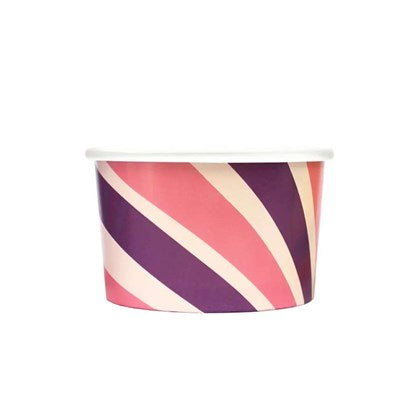 Patterned PE-Lined Ice Cream Tub (Pack of 500) | Various Sizes