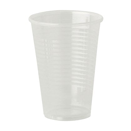 7oz Tall Plastic Vending Cups (Pack of 1000) | White / Clear