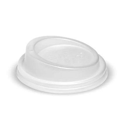 8oz White PLA Hot Cup Lids (Pack of 1000)