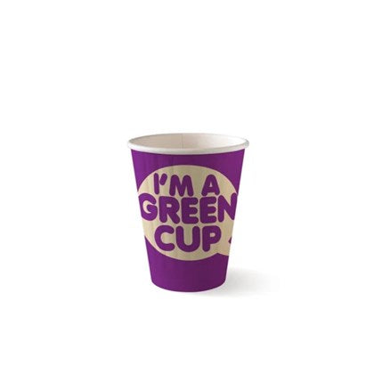 Aqueous Lined Double Wall BioCups Purple | 8oz-16oz