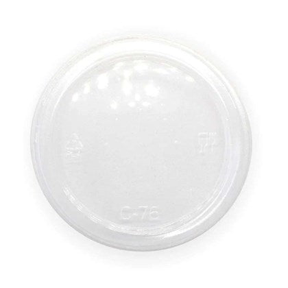 PLA No Hole Flat Lid for 76mm Diameter BioCup (Pack of 1000)