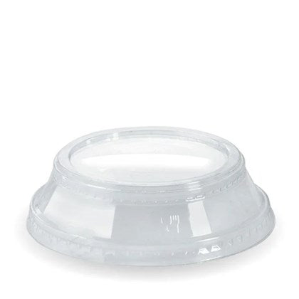 PLA No Hole Raised Flat Lid for 96mm Diameter BioCup (Pack of 1000)