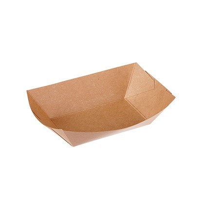 6x4" 1lb Kraft Ecocraft Food Tray (Pack of 1000)
