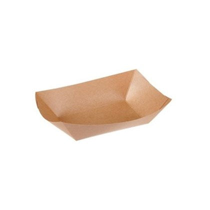 8x6" 3lb Kraft Ecocraft Food Tray (Pack of 500)