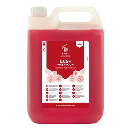 EC9 Washroom Cleaner Red Zone 5L (Pack of 2)