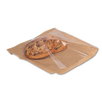 Square Film Fronted Kraft Bags (Pack of 1000) | Various Sizes
