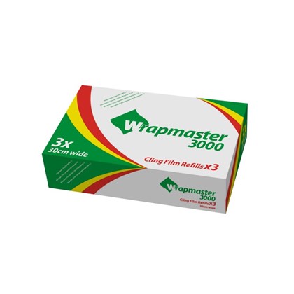 Wrapmaster 3000 Clingfim 30cmx300m (Pack of 3)