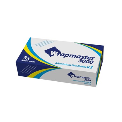 Wrapmaster 3000 Aluminium Foil 30cmx90m (Pack of 3)