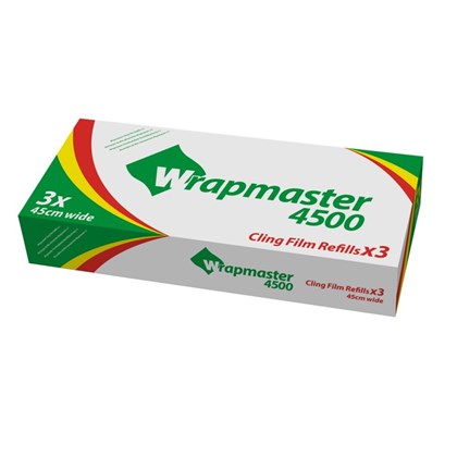 Wrapmaster 4500 Clingfilm 45cmx300m (Pack of 3)