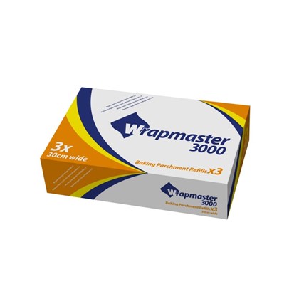 Wrapmaster 3000 Baking Parchment 30cmx50m (Pack of 3)