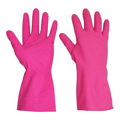 Household Gloves Pink (Pack of 12) | Various Sizes